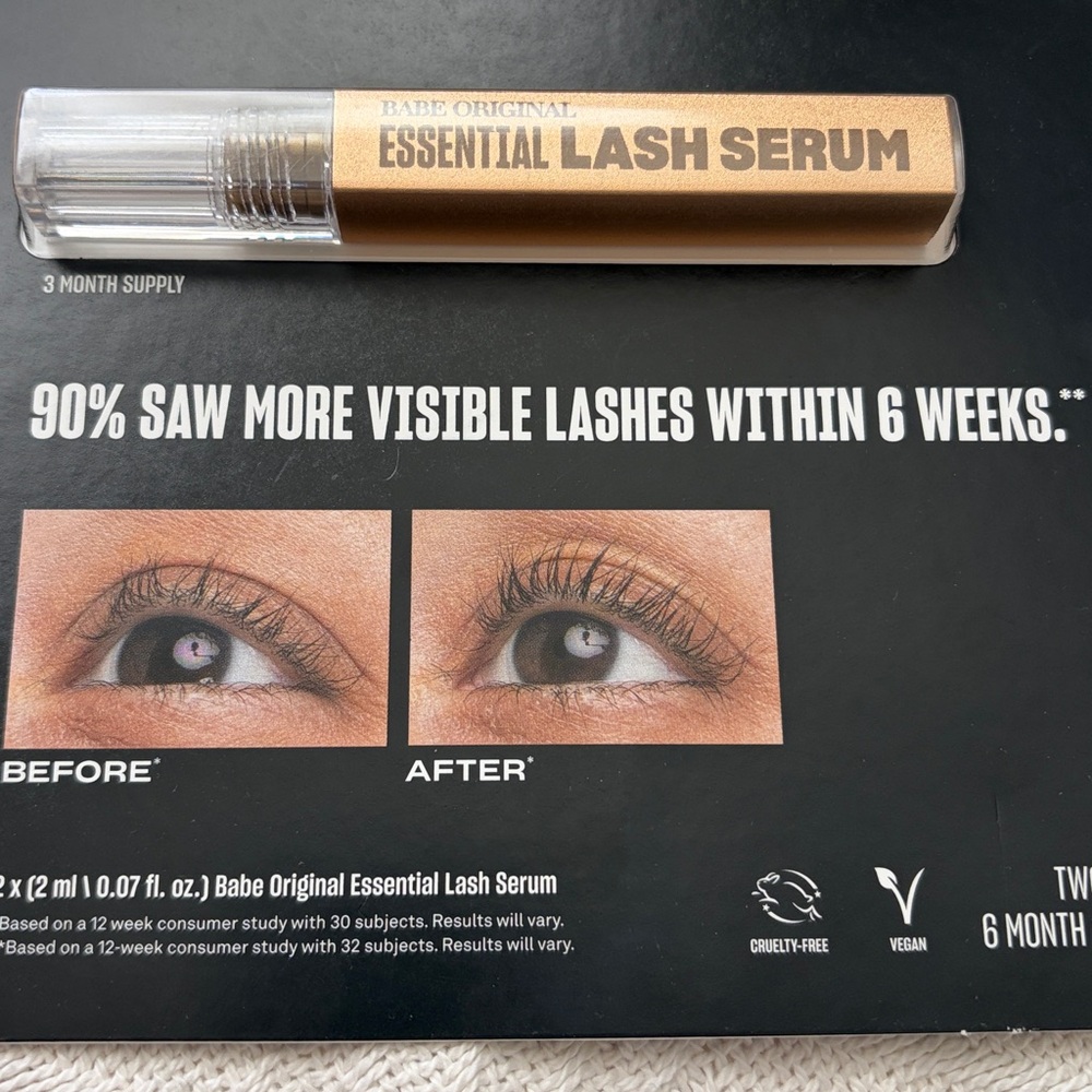 Babe Original Essential Lash Serum Longer, Bolder Looking Lashes - Picture 3 of 5